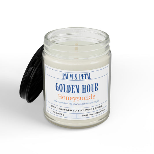 Golden Hour Honeysuckle Soy Candle
