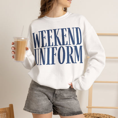 Weekend Uniform Crewneck Fleece Sweatshirt