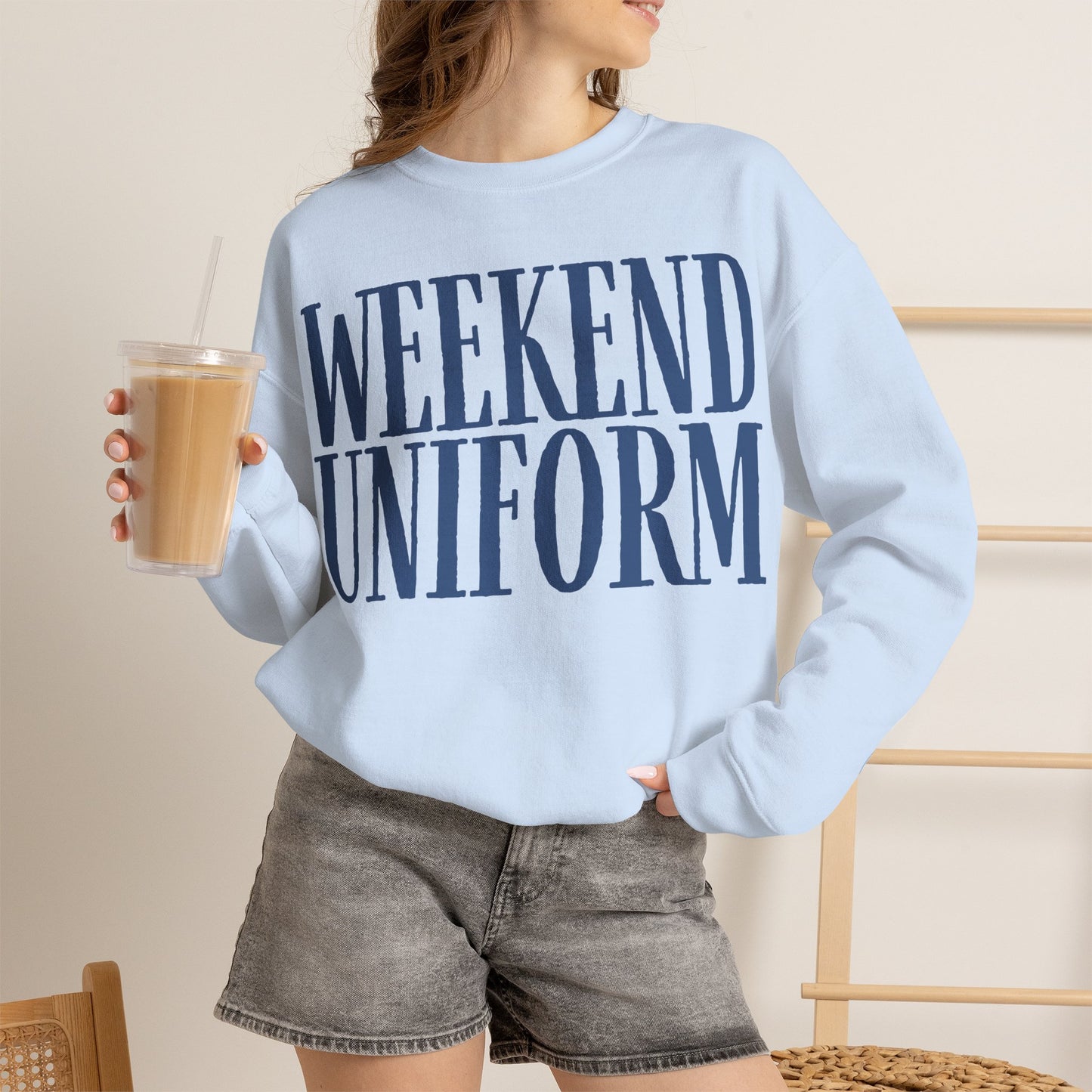 Weekend Uniform Crewneck Fleece Sweatshirt