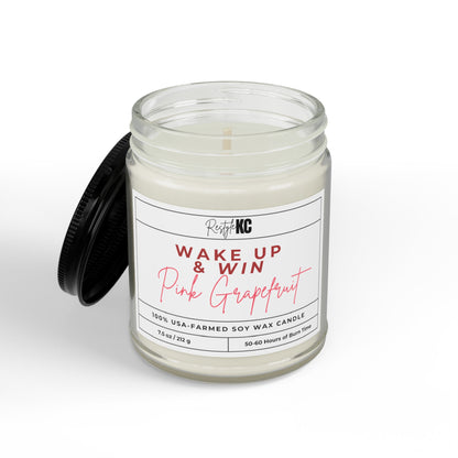 Wake Up & Win Pink Grapefruit Soy Candle
