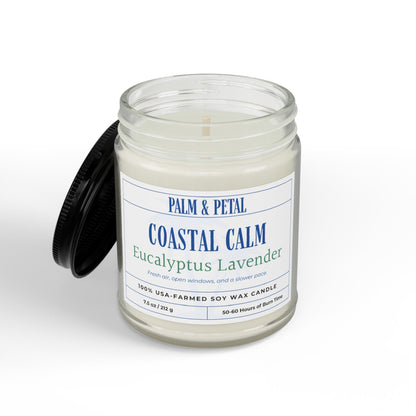 Coastal Calm Eucalyptus Lavender Soy Candle