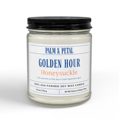 Golden Hour Honeysuckle Soy Candle