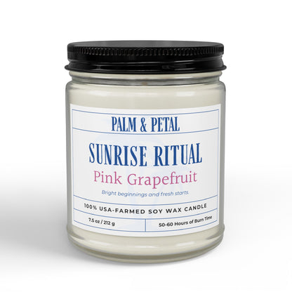 Sunrise Ritual Pink Grapefruit Soy Candle
