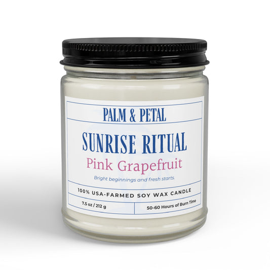 Sunrise Ritual Pink Grapefruit Soy Candle